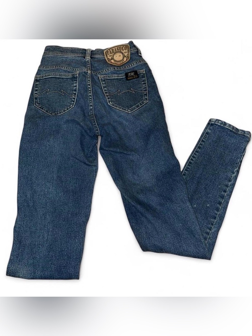 VTG 90s Parasuco Jeans Women 26x30” High Rise Straight Street Couture Hong Kong - Picture 2 of 6